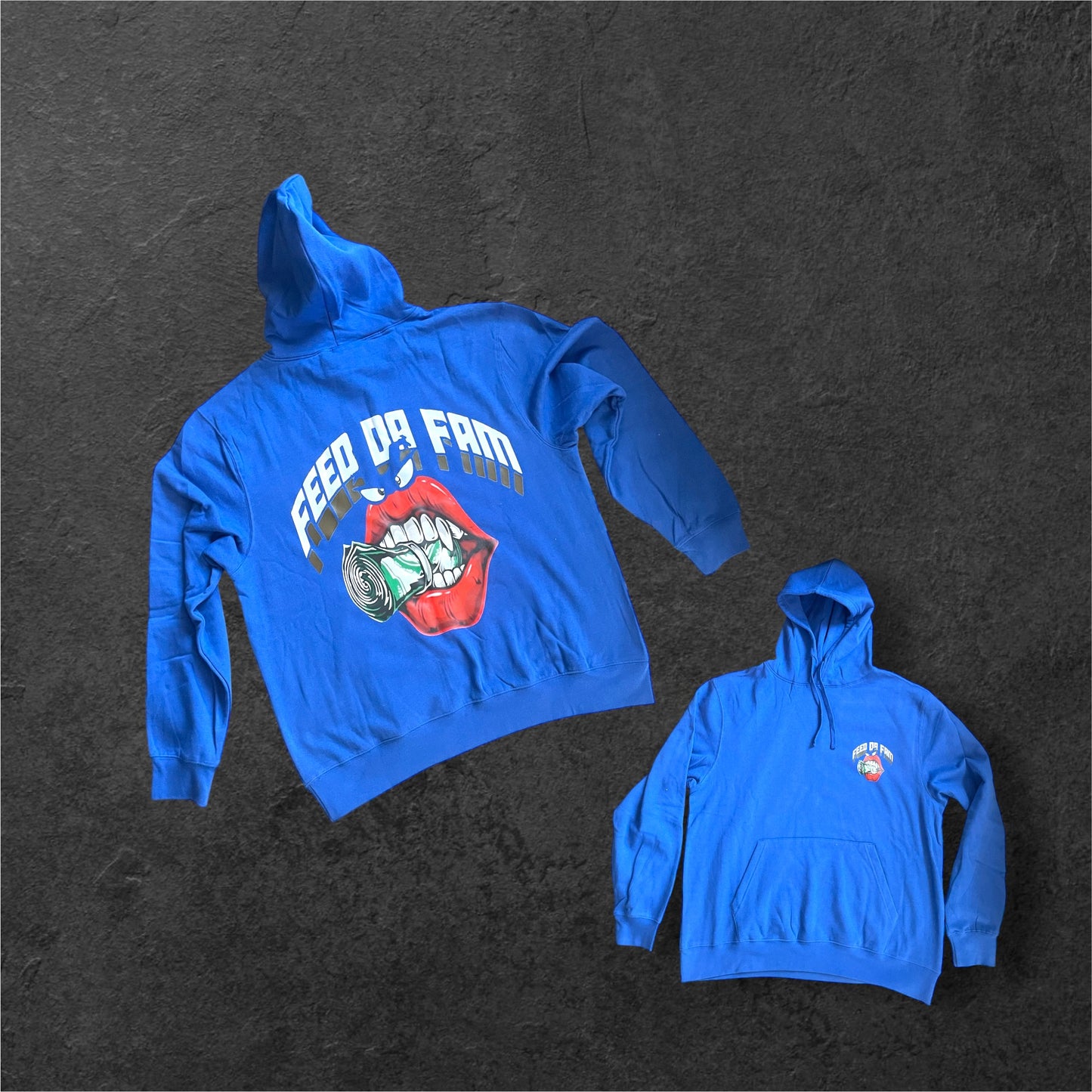 FDF 2xL blue hoodie