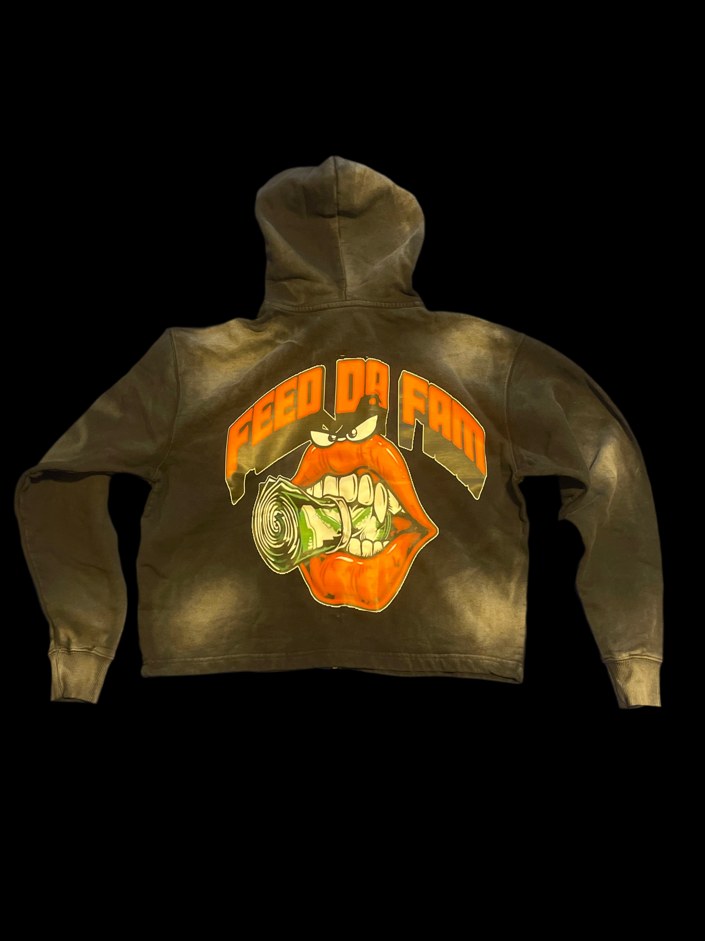 FDF large zip up hoodie